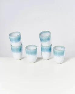 Motel a Miio Tassen & Becher Sets^Alcachofra 6Er Set Becher Gros Grunblau