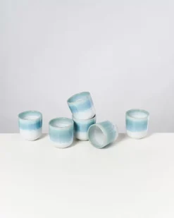 Motel a Miio Tassen & Becher Sets^Alcachofra 6Er Set Becher Klein Grunblau