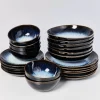 Motel a Miio Geschirr Sets^Alcachofra Schwarz - 24 Teiliges Set