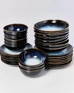Motel a Miio Geschirr Sets^Alcachofra Schwarz - 32 Teiliges Set