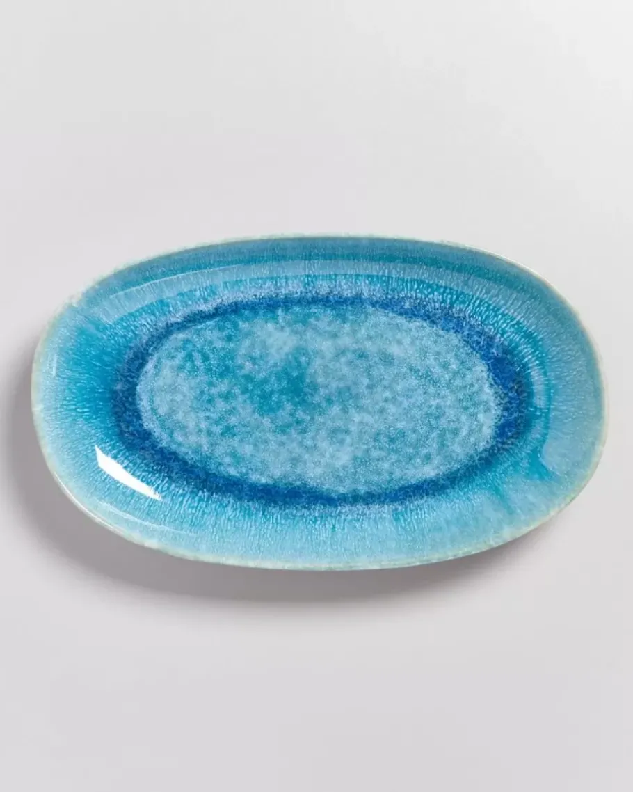 Motel a Miio Servierplatten^Alcachofra Servierplatte L Grunblau
