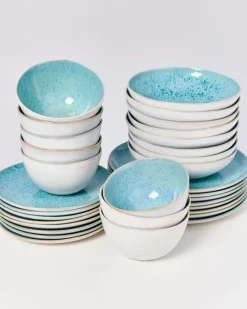 Motel a Miio Geschirr Sets^Areia Aqua - 32 Teiliges Set