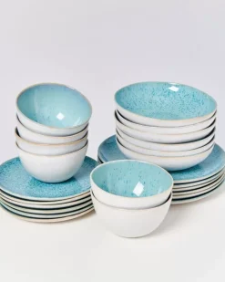 Motel a Miio Geschirr Sets^Areia Aqua - 24 Teiliges Set