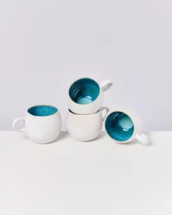 Motel a Miio Tassen & Becher Sets^Areia 4Er Set Tasse Gros Aqua