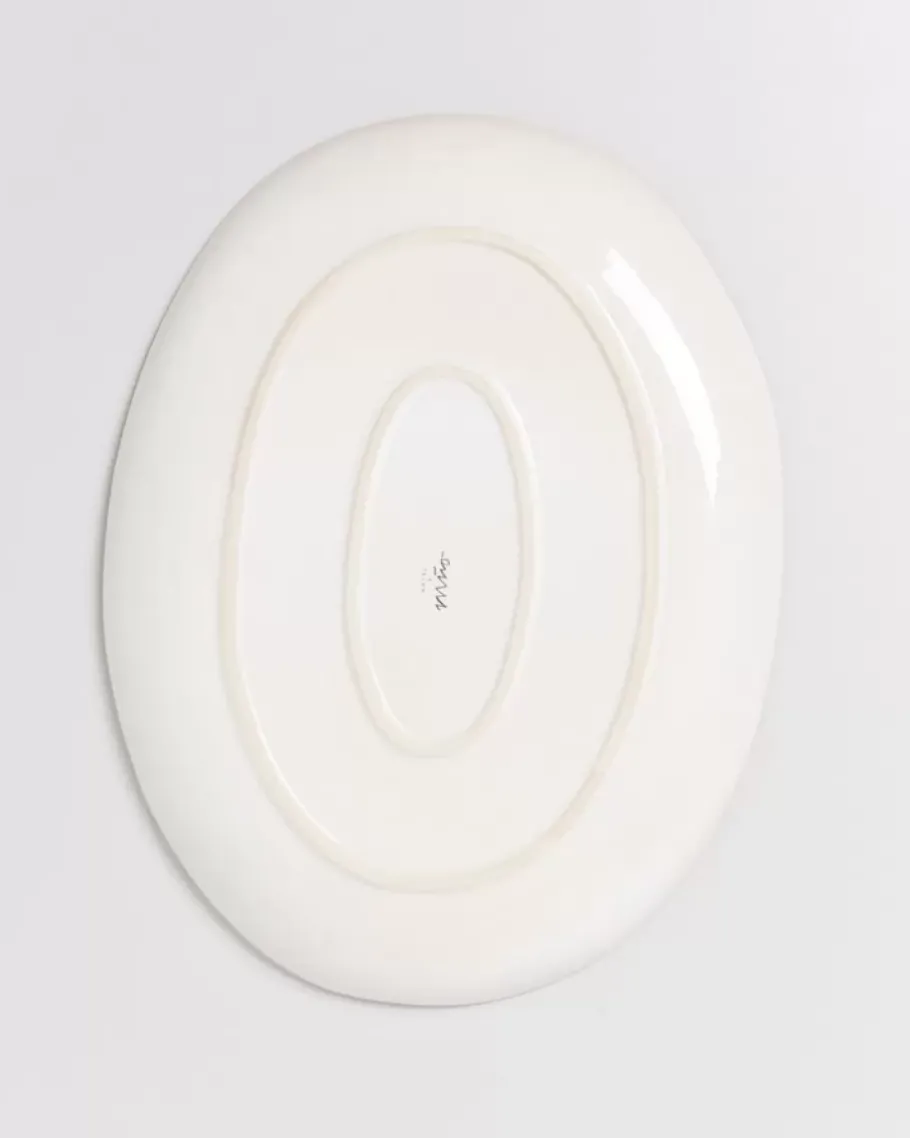 Motel a Miio Servierplatten^Areia Servierplatte Oval L Grau