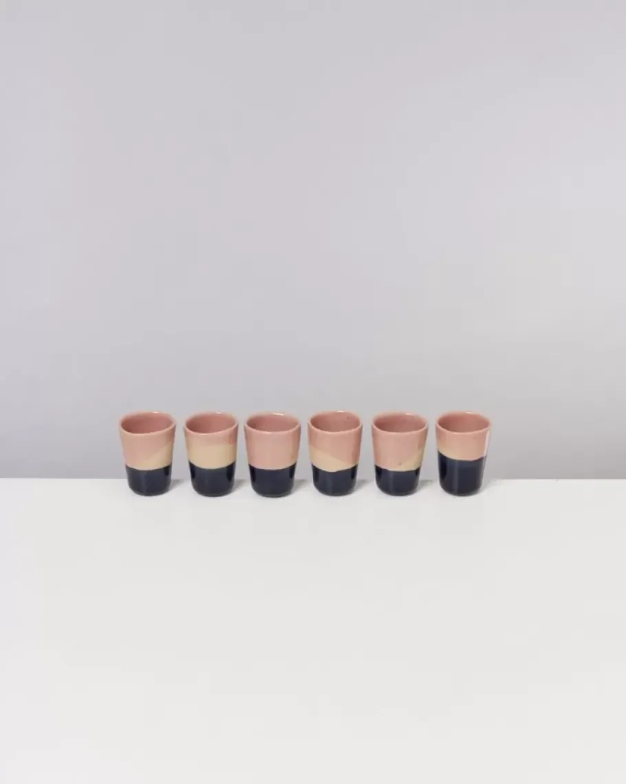 Motel a Miio Espressobecher^Bica Espressobecher Pink Navy Cream