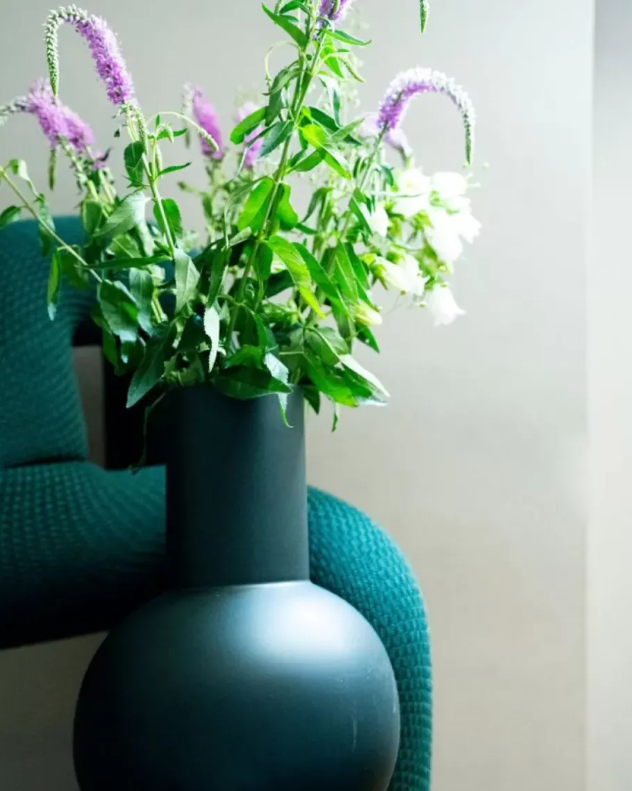 Motel a Miio Bola L^Bola Vase L Dunkelgrun