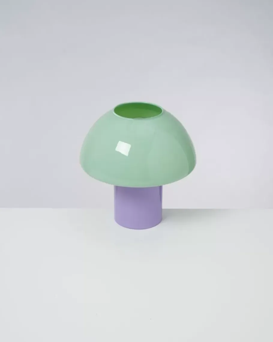 Motel a Miio Lampen^Cogumelo Glaslampe Mint Lila