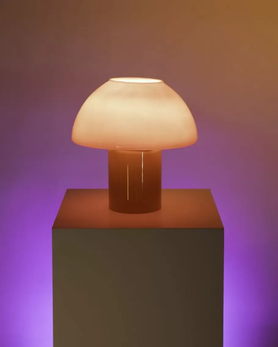 Motel a Miio Lampen^Cogumelo Glaslampe Orange Rot
