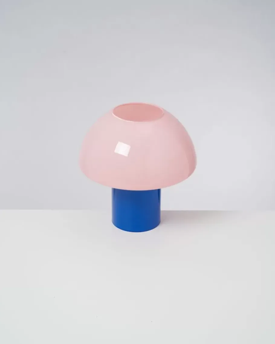 Motel a Miio Lampen^Cogumelo Glaslampe Rosa Blau