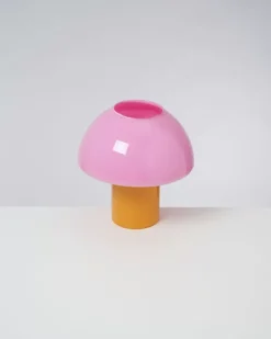 Motel a Miio Lampen^Cogumelo Glaslampe Rosa Gelb