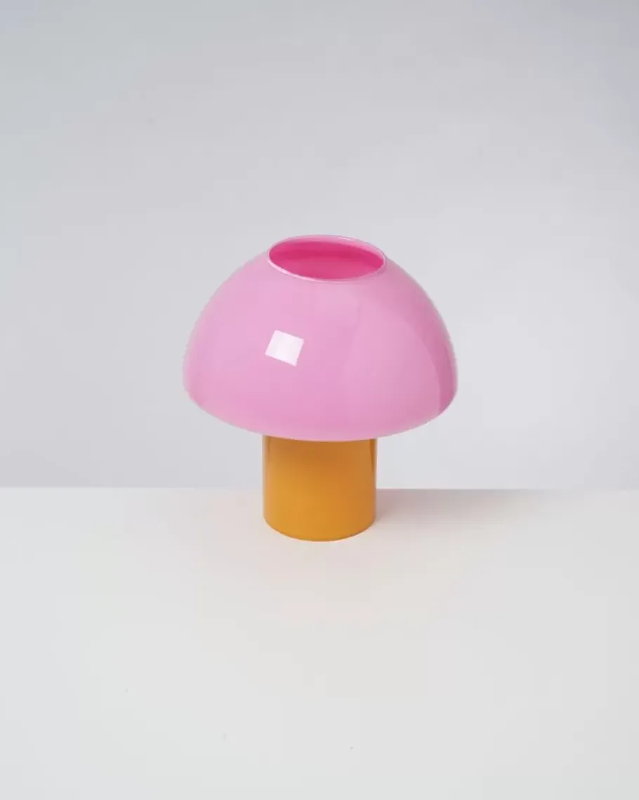 Motel a Miio Lampen^Cogumelo Glaslampe Rosa Gelb