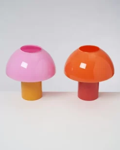 Motel a Miio Lampen^Cogumelo Glaslampe Rosa Gelb