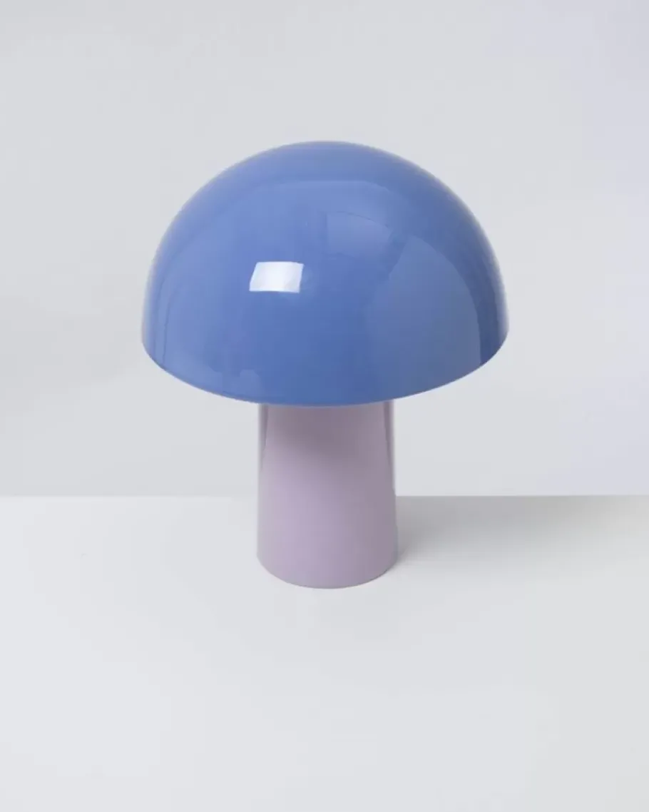 Motel a Miio Lampen^Cogumelo Keramiklampe Cornflower Lila