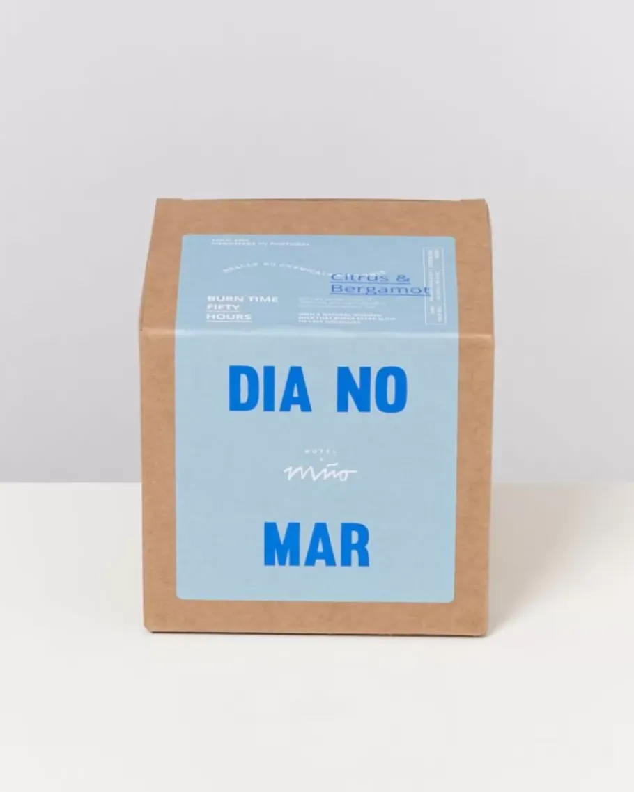 Motel a Miio Duftkerzen^Coimbra Duftkerze "Dia No Mar" Graublau
