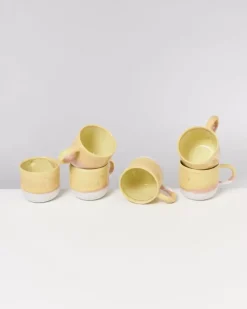 Motel a Miio 6 Teilige Sets^Coimbra 6Er Set Tasse Gros Gelb