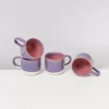 Motel a Miio 4 Teilige Sets^Coimbra 4Er Set Teetasse Lila Rosa