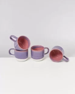 Motel a Miio Große Tassen^Coimbra Teetasse Gros Lila Rosa