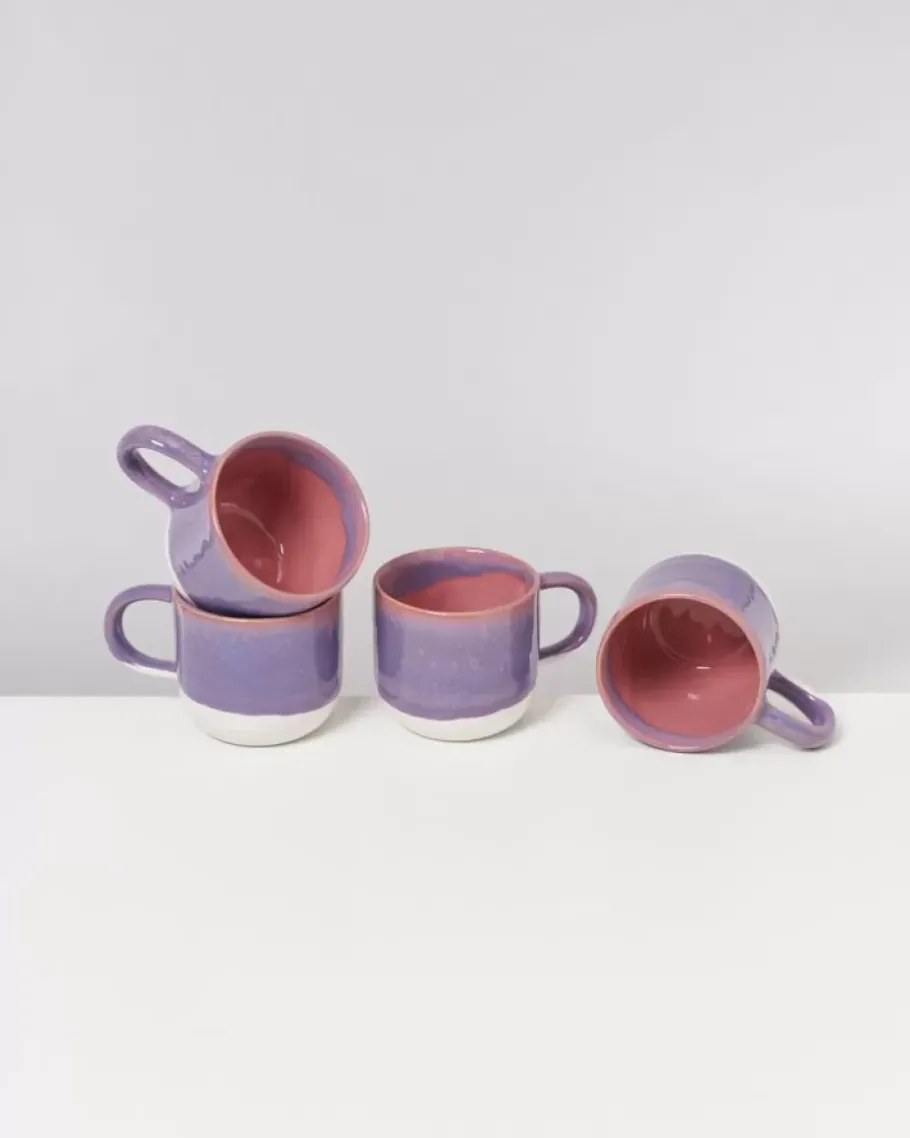 Motel a Miio Große Tassen^Coimbra Teetasse Gros Lila Rosa
