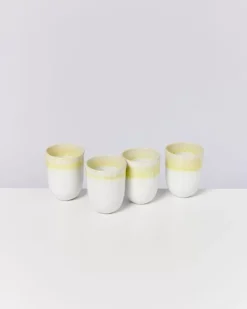 Motel a Miio Tassen & Becher Sets^Copa Alto 4Er Set Becher Gros Gelb