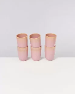 Motel a Miio Tassen & Becher Sets^Copa Alto 6Er Set Becher Gros Gelb Rose