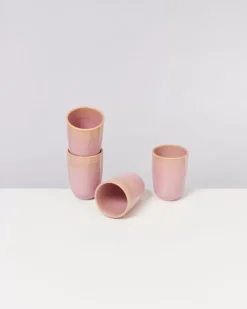 Motel a Miio Tassen & Becher Sets^Copa Alto 4Er Set Becher Gros Gelb Rose
