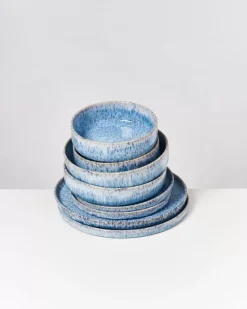 Motel a Miio 8 Teilige Sets^Cordoama Blau Gesprenkelt - 8 Teiliges Set