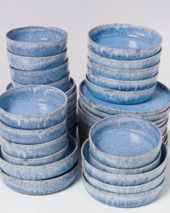 Motel a Miio 40 Teilige Sets^Cordoama Blau Gesprenkelt - 40 Teiliges Set