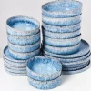 Motel a Miio 24 Teilige Sets^Cordoama Blau Gesprenkelt - 24 Teiliges Set