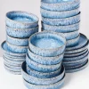 Motel a Miio 32 Teilige Sets^Cordoama Blau Gesprenkelt - 32 Teiliges Set