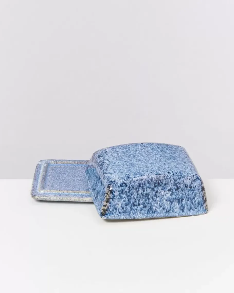 Motel a Miio Butterdosen^Cordoama Butterdose Blau Gesprenkelt