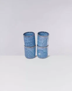 Motel a Miio Tassen & Becher Sets^Cordoama 4Er Set Becher Gros Blau Gesprenkelt