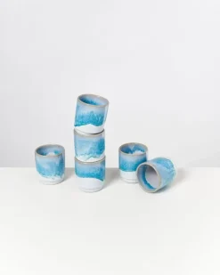 Motel a Miio Tassen & Becher Sets^Cordoama 6Er Set Becher Klein Aqua