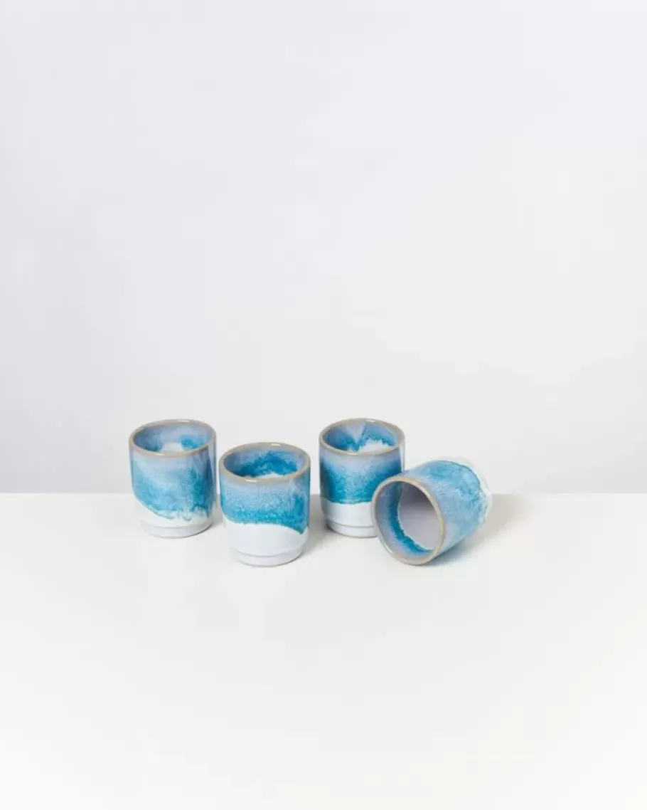 Motel a Miio 4 Teilige Sets^Cordoama 4Er Set Becher Klein Aqua