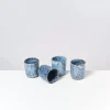 Motel a Miio Tassen & Becher Sets^Cordoama 4Er Set Becher Klein Blau Gesprenkelt
