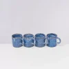 Motel a Miio Tassen & Becher Sets^Cordoama 4Er Set Tasse Gros Blau Gesprenkelt