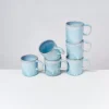 Motel a Miio 6 Teilige Sets^Cordoama 6Er Set Tasse Gros Aqua