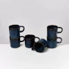 Motel a Miio 6 Teilige Sets^Cordoama 6Er Set Tasse Gros Dunkelblau