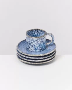 Motel a Miio Untertassen^Cordoama Espresso-Untertasse Blau Gesprenkelt