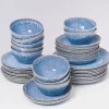 Motel a Miio 40 Teilige Sets^Cordoama Klassik Blau Gesprenkelt - 40 Teiliges Set
