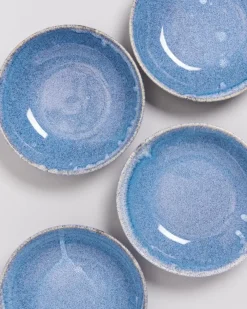 Motel a Miio Pastaschalen^Cordoama Klassik Pastateller Blau Gesprenkelt