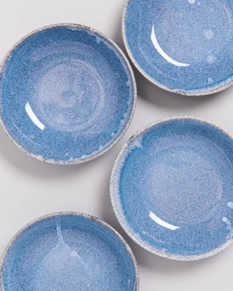 Motel a Miio Pastaschalen^Cordoama Klassik Pastateller Blau Gesprenkelt