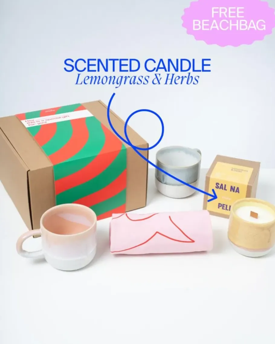 Motel a Miio Große Tassen^Geschenkbox - 2 X Coimbra Teetasse & 1 X Duftkerze