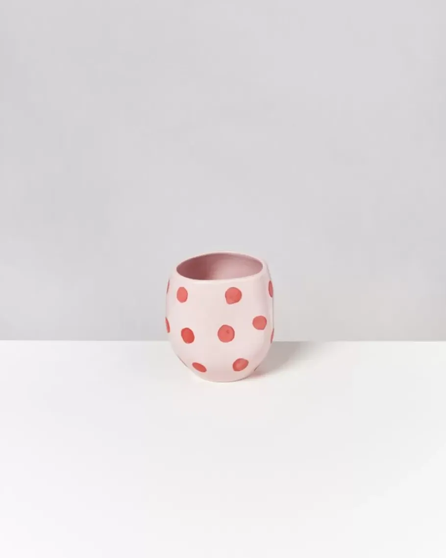 Motel a Miio Vasen^Joao Vase M Rosa Mit Punkten
