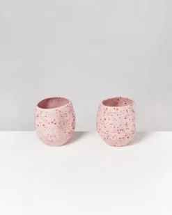Motel a Miio Joao M^Joao Vase M Rosa Rot Gesprenkelt