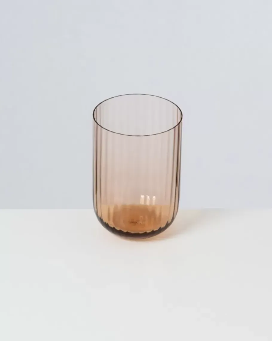 Motel a Miio Gläser^Joia Glas Riffled Bronze
