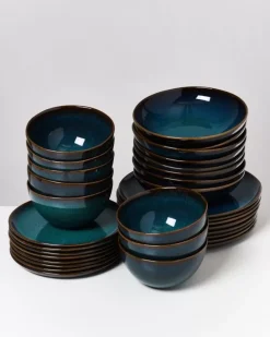 Motel a Miio Geschirr Sets^Melides Oceanblue - 32 Teiliges Set