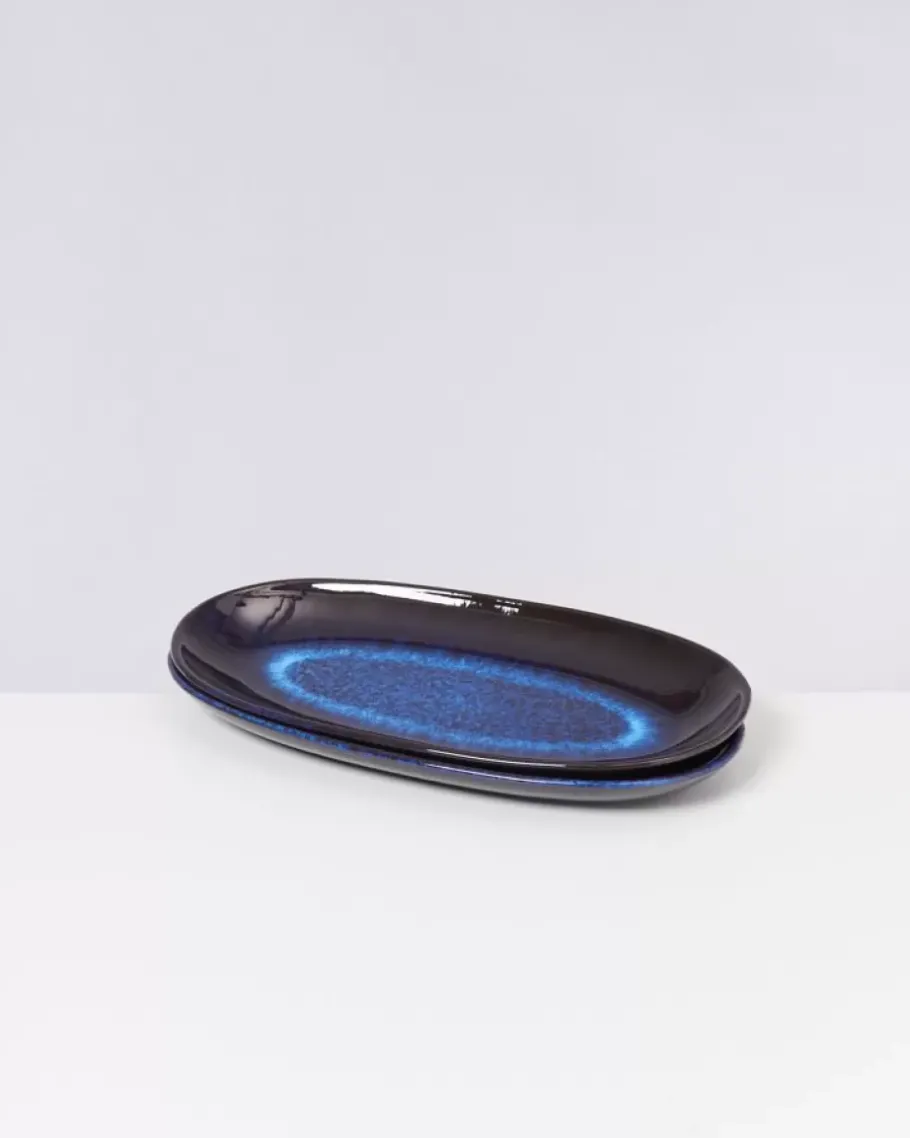Motel a Miio Servierplatten^Melides Servierplatte L Deepseablue