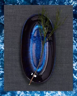 Motel a Miio Servierplatten^Melides Servierplatte L Deepseablue