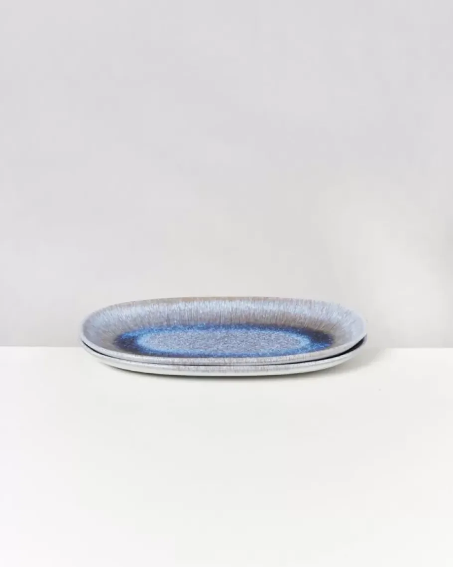 Motel a Miio Servierplatten^Melides Servierplatte L Stoneblue